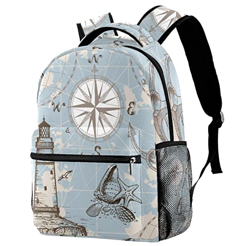 Sac à dos voyage phare et boussole, l'esprit d'aventure