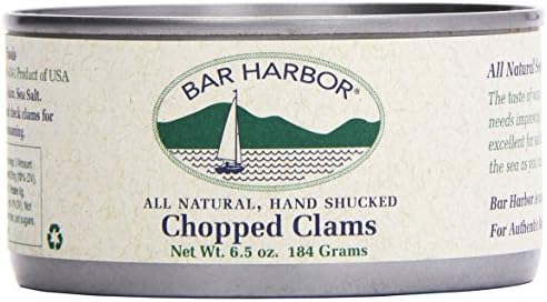 Bar Harbor Chopped Clams, BPA Free, 6.5 Ounces (Pack Of 12)