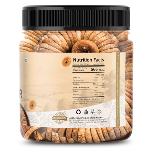 Image of Premium Dry Figs (Anjeer) 500g | Soft & Fresh, High Fiber Dry Fruits | Natural Sweetness | Best Value Pack | Hygienically Packed by Nudrytion Delight