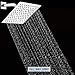 POP SANITARYWARE Single Function Shower Trim Kit with Rough-in Valve, Bathroom Rain Shower Set Bath Rainfall Shower Faucet System with Square Stainless Steel Metal Showerhead, Polished Chrome