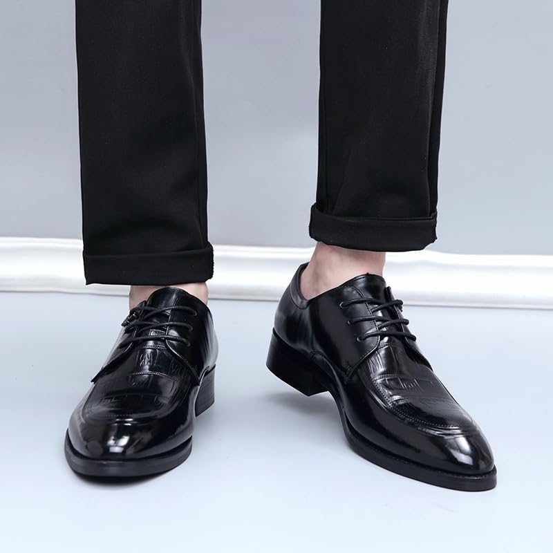 Men's Dress Shoes for Events Tuxedo Slim Oxford Shoes Lightweight & Breathable Men's Lace-up Shoes for Events3
