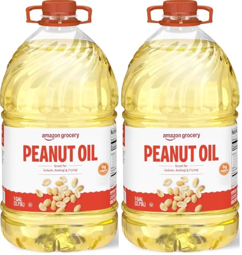 Amazon Grocery, Peanut Oil, 128 Fl Oz, Pack of 2 (Previously Amazon Fresh, Packaging May Vary)