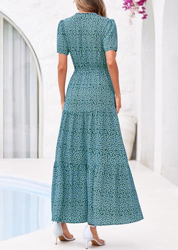 Image of KIRUNDO Womens Floral Boho Flowy Maxi Dress