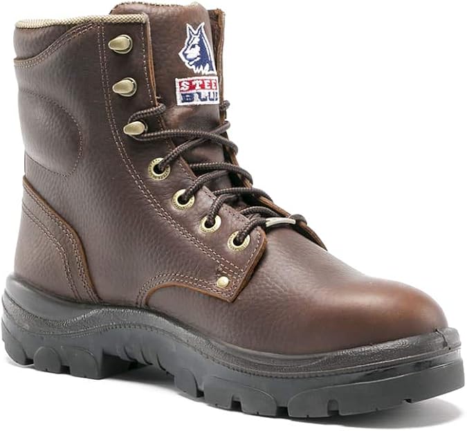 STEEL BLUE 100% COMFORT Argyle 6-inch Work Boot, Oak