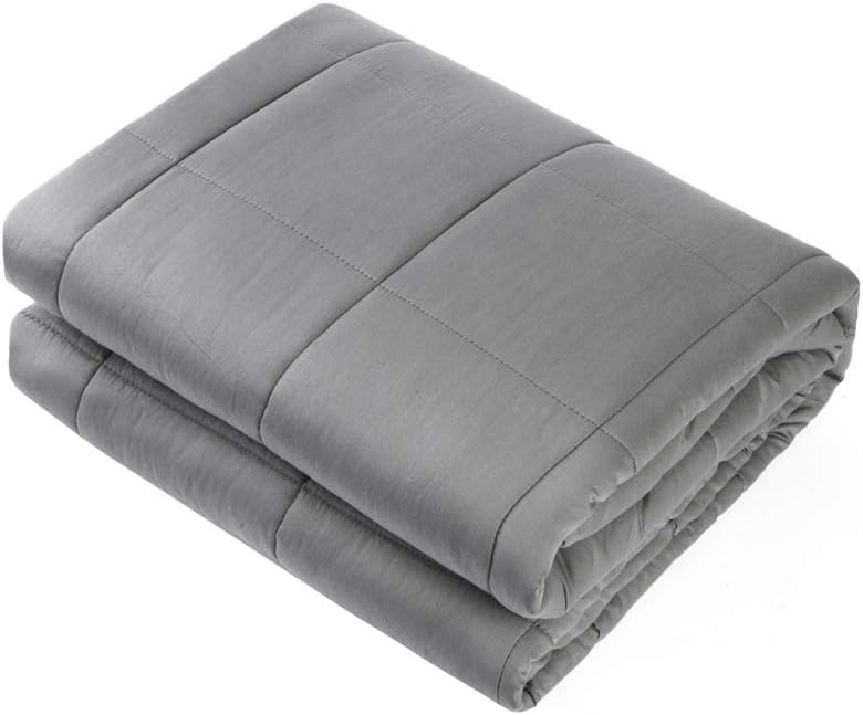 Premium Quality Weighted Gravity Blanket (150cm x 200cm, 11kg, Dark Grey) for Adults and Kids - Reduce Stress, Anxiety, Insomnia - Sleep Aid Blanket for 11kg+ Individual - Queen K...