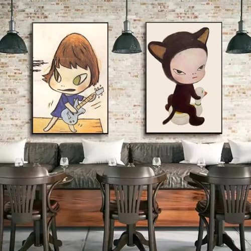 Peinture Yoshitomo Nara impression d'art sur toile premium pour décoration murale