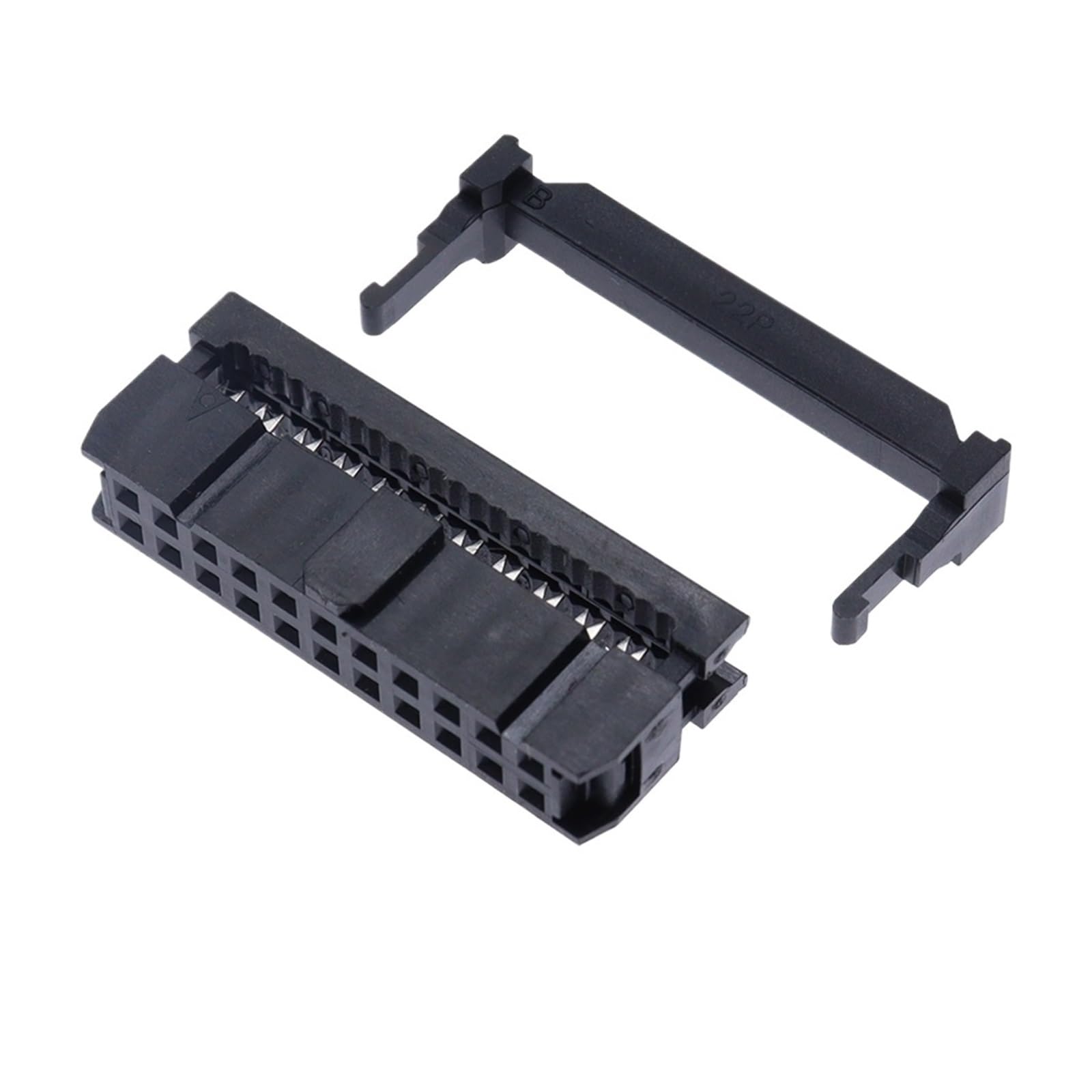 FC-6P FC-8P FC-10P FC-14P FC-16P to FC-40P IDC Socket 2x5 Pin Dual Row Pitch 2.54mm Connector 10-Pin Cable(22P,5PCS)