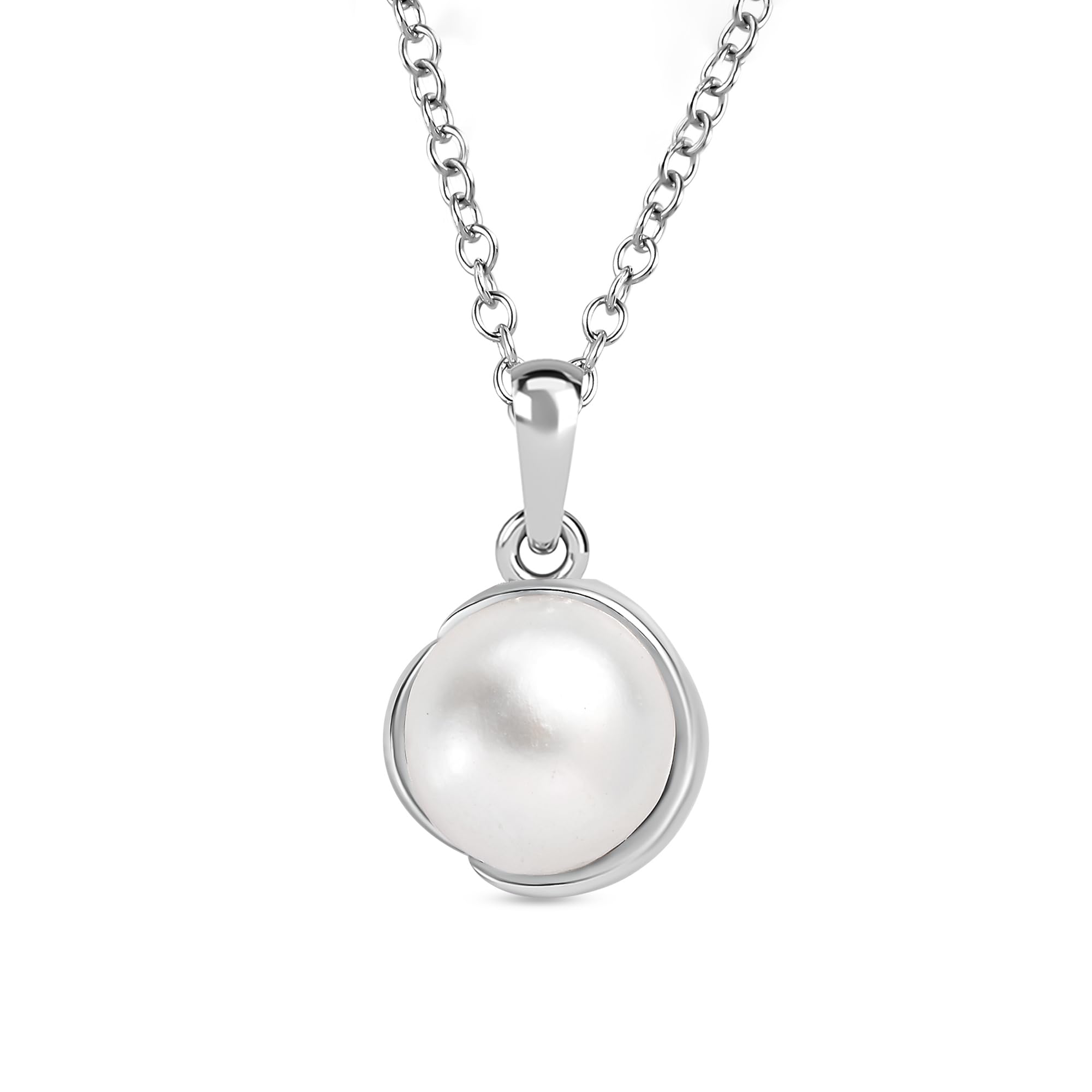 Ornate Jewels 925 Silver Freshwater Flower Pearl Chain Pendant Necklace for Women and Girls | With Certificate of Authenticity & 925 Stamp | Life-time Warranty* (B077Z5FQFT) Amazon Price History, Amazon Price Tracker