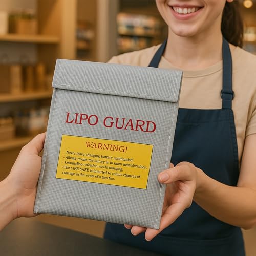 2 Pcs Lipo Bag,Storage Bag 18 * 23cm(7.09 * 9.06in) Storage Pouch Waterproof Portable Storage Bag Suitable For Documents,Jewelry and Valuables (Black,Silvery) - Image 5