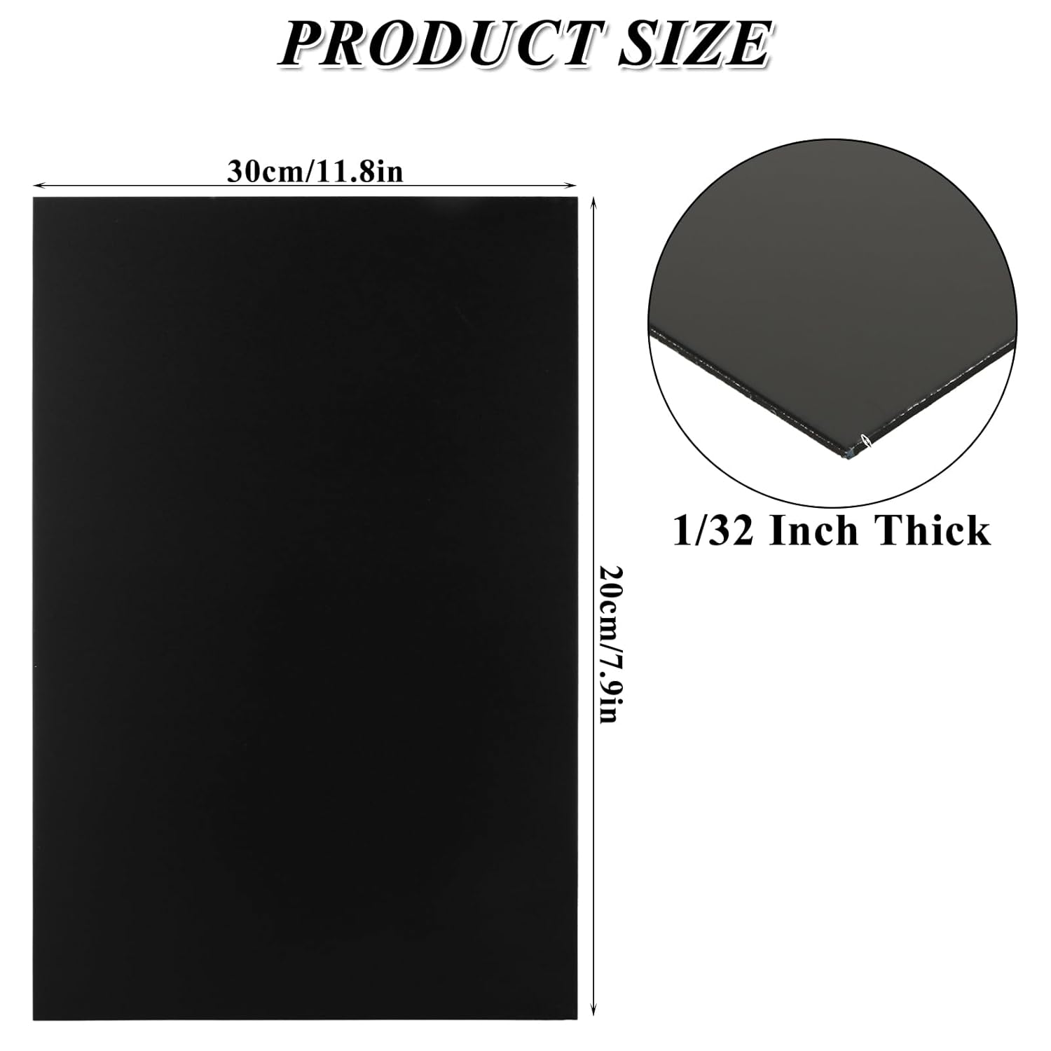 3 Pack 5052 Anodized Aluminum Sheet Metal 12 x 8 x 1/32 Inch Black Rectangle Aluminum Metal Plate Engraving Blanks for Laser Engraving, 1MM Thin Decorative Aluminum Metal Sheets for Crafting