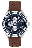 Gigandet Herren Uhr Chronograph Quarz mit Leder Armband G24-009