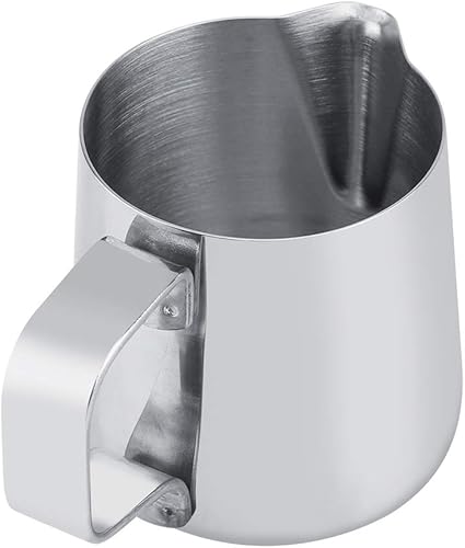 Miniatura 7 de Taza de espuma de leche, taza de espuma de leche de acero inoxidable, jarra de café, jarra de arte latte (5.1 fl oz)