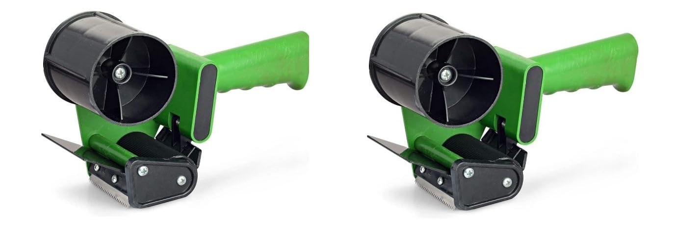 SMILEFEST 2 inch Manual Hand Operated Plastic Tape Dispenser (Ikon) - Pack of 2