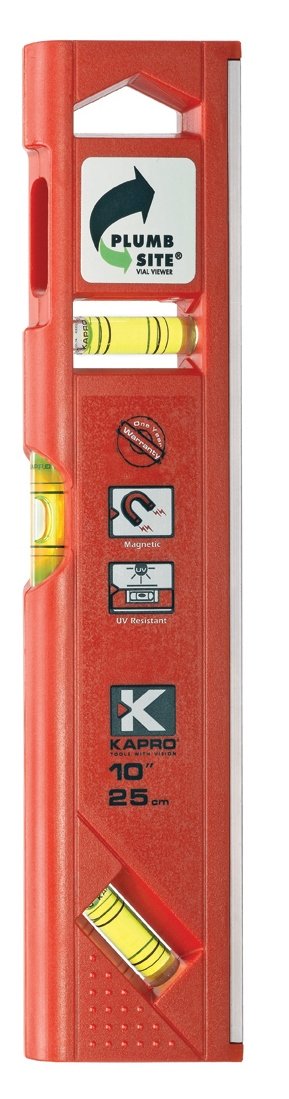 KAPRO929 Toolbox Magnetic Level with Plumb Site, 10-Inch