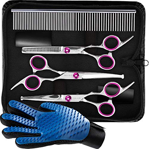 ELMA ALMI Dog Grooming Scissors - Dog Scissors for Grooming, Pet Grooming Scissors