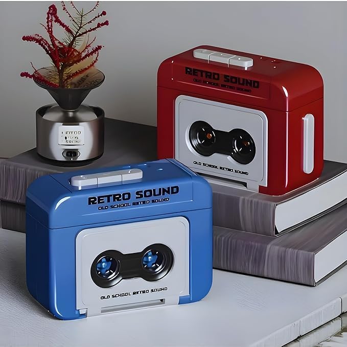 Mini Retro Cassette Voice Recorder Keychain with Playback | Portable Sound & Voice Recording Keychain | Record & Replay Audio Messages | Cute Retro Gift Gadget | Pack of 1-image-46