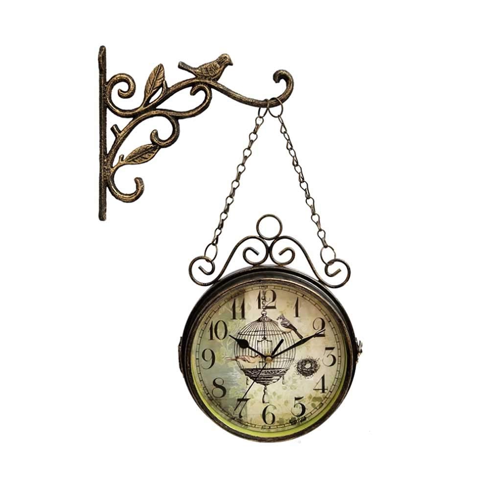 Amazon.com: Vintage Retro Double Sided Wall Clock with