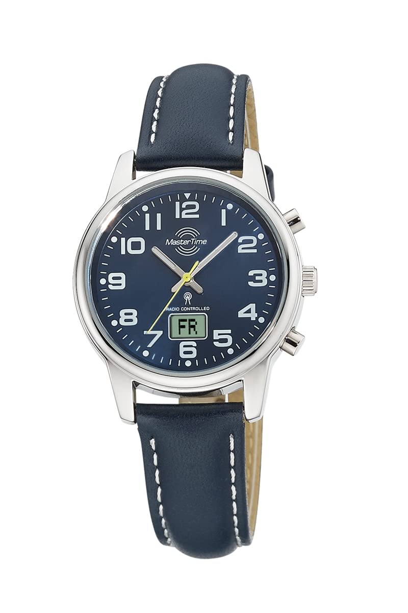 Master Time Funk Quarz Damen Uhr Analog-Digital mit Leder Armband MTLA-10818-32L