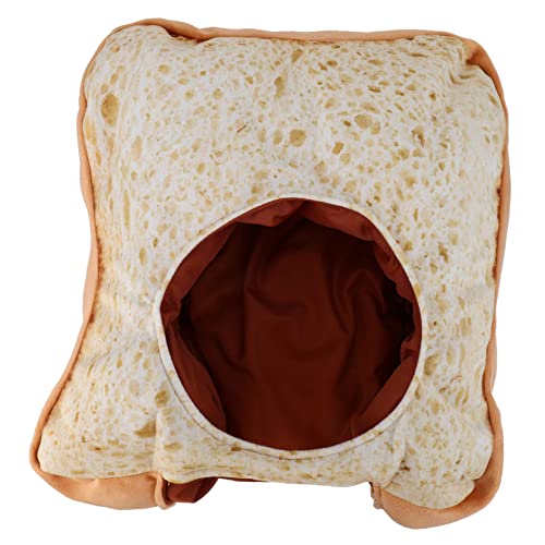 SUPVOX Sombrero Tostado Barra Mini Sombrero Duro Sombrero De Pescador Borroso Sombrero De Juguetes Traje De Sombrero De Copa Gorra Calva Tapa De Pan De Felpa Trajes Neto Algodón