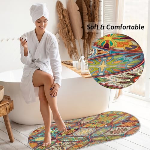 Tapis de sol mandala ethnique doux à cheveux longs pour une maison chaleureuse - 5
