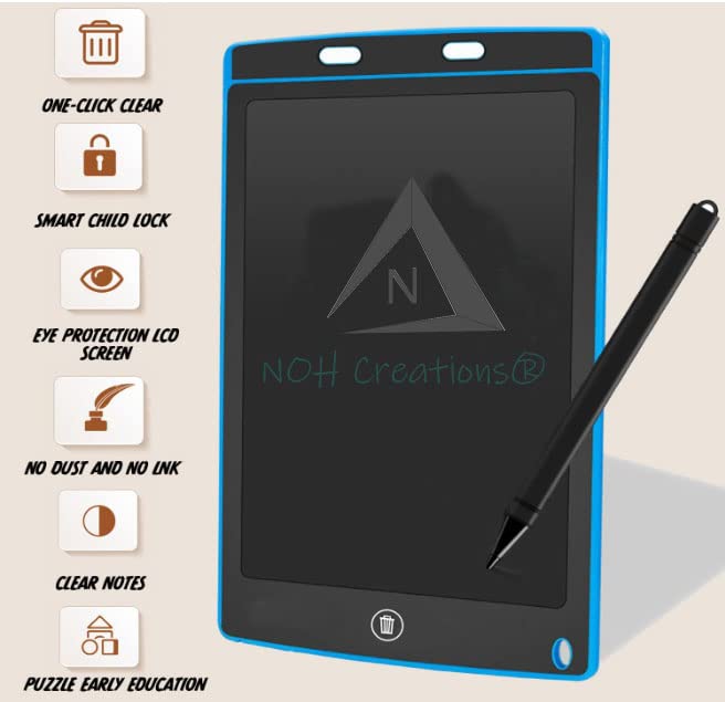 Image of Big Size LCD Writing Tablet 12 Inch Screen, Drawing Tablet, E-Note Pad, Remove Button (Color as per stcok)