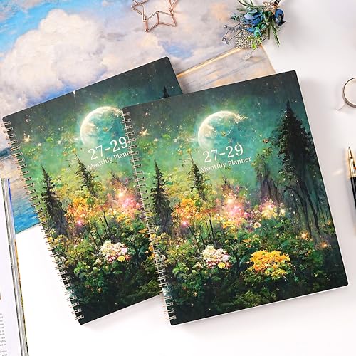 2027-2029 Monthly Planner/Calendar - 3 Year Monthly Planner 2027-2029, Jan.2027 - Dec.2029, 9" x 11", 3 Year Calendar 2027-2028-2029 Monthly Planner with 36-Month Tabs, Inner Pocket - Dreaming Moonlight - Image 9