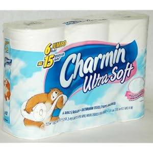 Charmin Ultra Soft Bathroom Tissue 6 Jumbo Rolls = 15 Regular Rolls