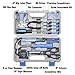 CARTMAN 126-Piece Home Tool Set Kit, Basic Household Hand Tools with Storage Case Blue