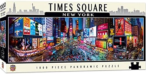 MasterPieces Cityscape Panoramics 1000 Puzzles Collection - Times Square Panoramic 1000 Piece Jigsaw Puzzle