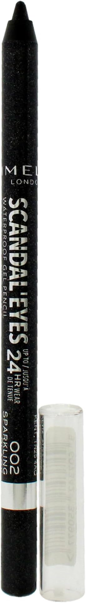 RIMMEL LONDON ScandalEyes Waterproof Kohl Kajal Eye Liner - Sparkling Black