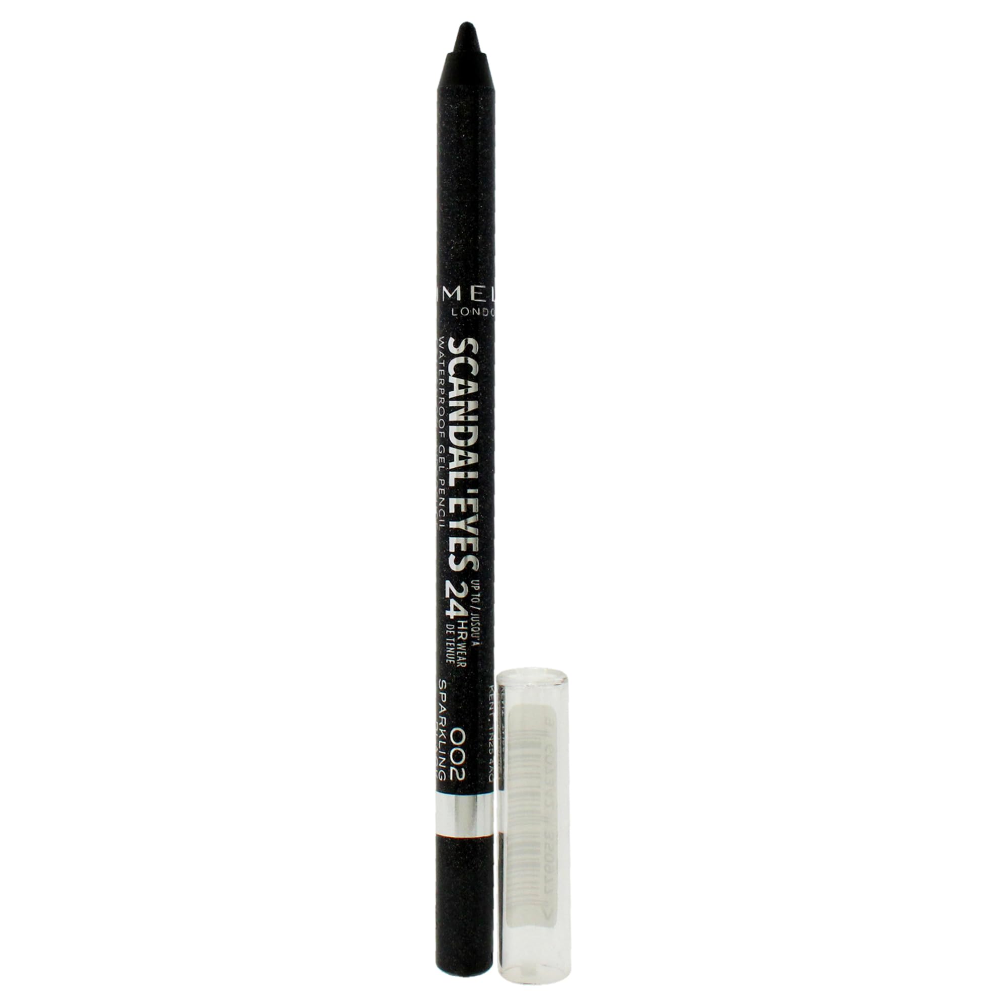 Rimmel Scandaleyes Waterproof Kohl Kajal Liner, Sparkling Black, 0.04 Fluid Ounce