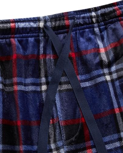 U.S. Polo Assn. Men's Pajama Pants - Soft Fleece Plaid Lounge Pants Sleepwear Bottoms for Men with Pockets (Sizes: S-XL)3