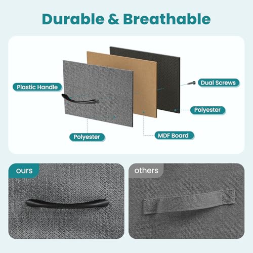 image for OLIXIS Dresser for Bedroom, 5 Storage Drawers, Wide Fabric Closet Ches