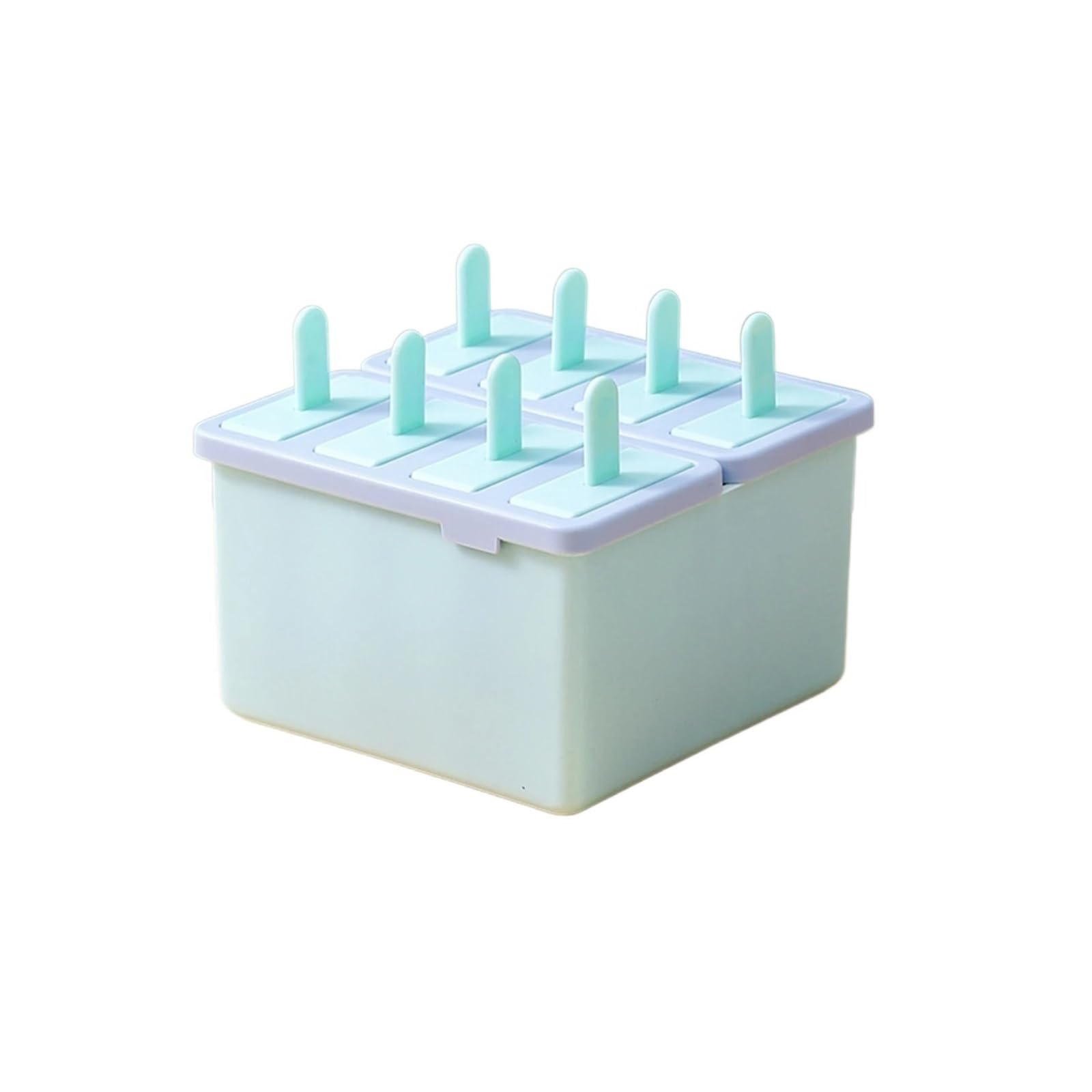 Moldes Helados Molde for paletas de helado, bandeja casera for cubitos hielo con palito, molde for, utensilios cocina for el verano(Blue)