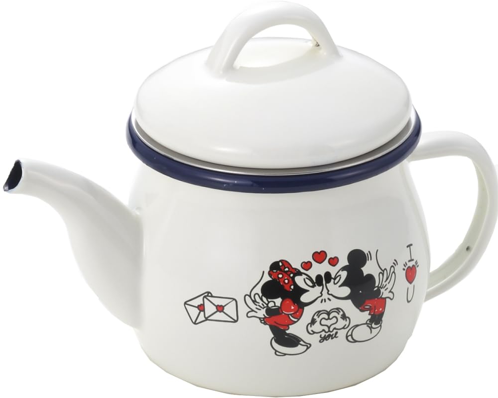 Amazon.com: Enameled Mickey & Minnie Enameled Teapot (with 
