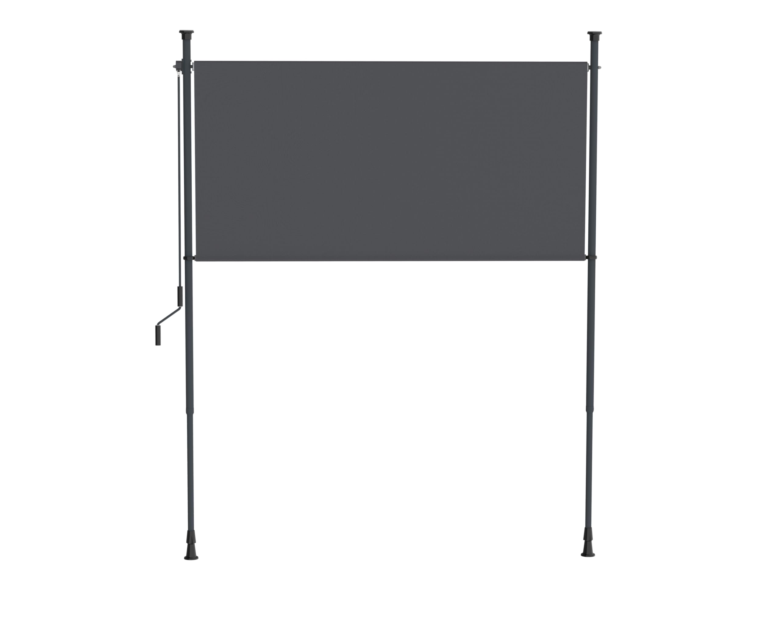 Canopée Store Store Vertical sans perçage 200 x 310 cm à manivelle, Brise-Vue extérieur pour Balcon terrasse Jardin, Protection Solaire et visuelle, Anthracite (Gris, 2x3.1m)