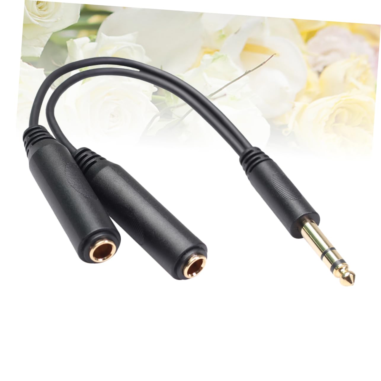 DOITOOL Cable Estéreo De 6 35 Mm para Auriculares Adaptador Divisor En Y para Conectar Auriculares A Una Computadora Portátil.