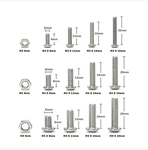 Amazon | Baban M3 / 4/5 六角穴付きボルト セット 440本入り