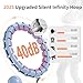 Smart Queen 24 Detachable Knots Quiet Hoop, Weighted Infinity Hula Fit Hoop for Adults Weight Loss, Great for Women and Beginners