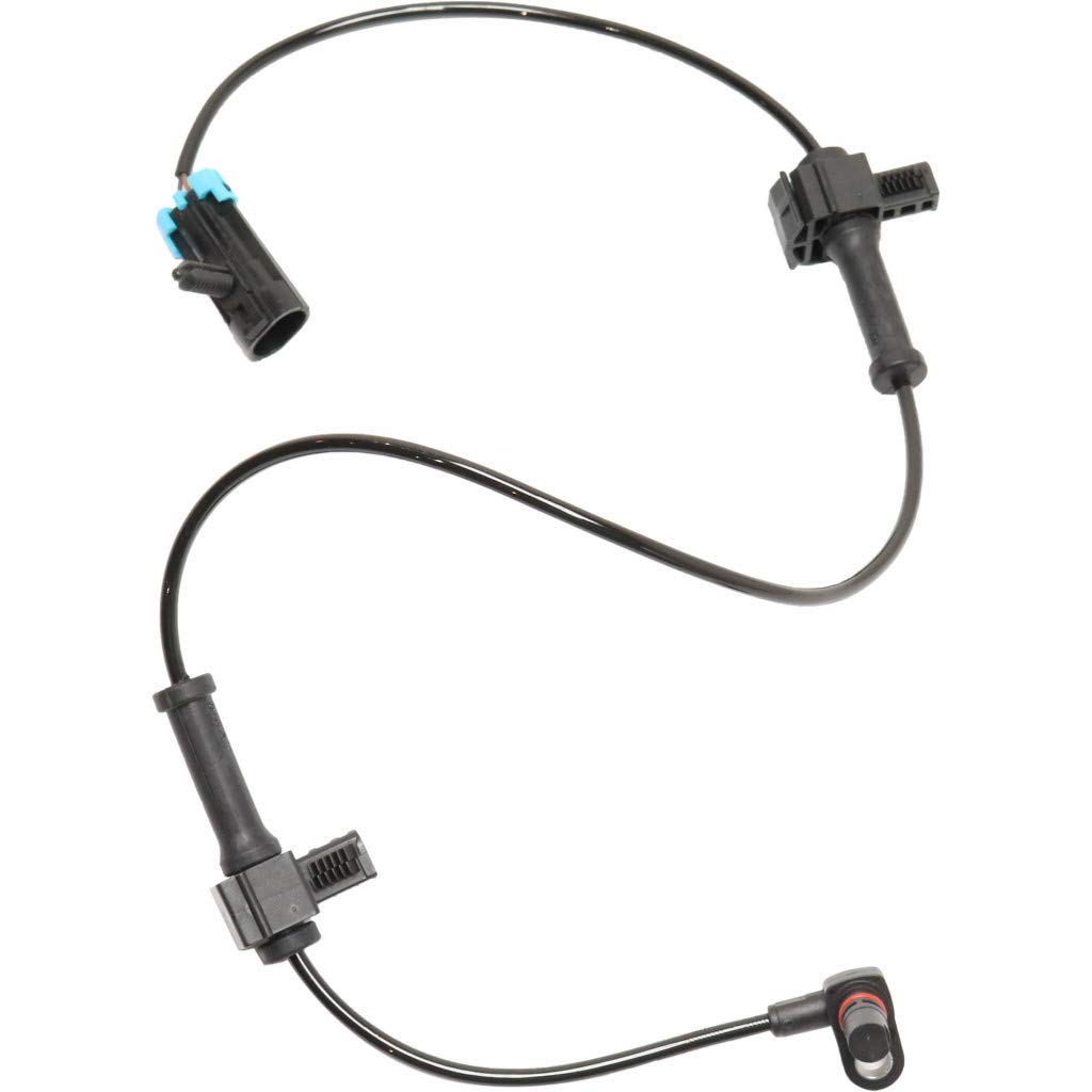for Chevy Silverado 1500 ABS Speed Sensor 2007 08 09 10 11 12 2013 Driver OR Passenger Side | Single Piece | Rear | 2 Male Terminals