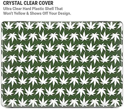 Skinit Case + Skin Compatible with MacBook Air 13in (2020) Originally Designed Marijuana Leaf White Pattern Design