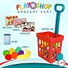 Playkidz لعبة سلة التسوق مجموعة اللعب ، ألعاب الطعام البلاستيكية ، مجموعة اللعب التفاعلية ، موارد التعلم & أمبير ؛ التظاهر باللعب المرح ، الأعمار 3 +