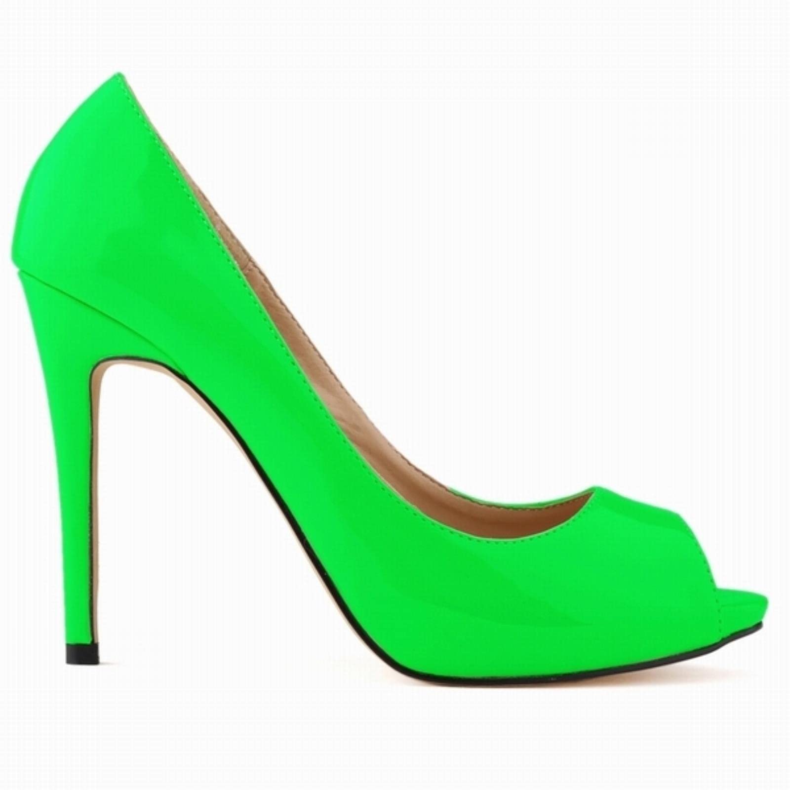 QIANKUN Platform Wedding Shoes Summer Sexy Ladies Open Toe High Heels Sandals Open Toe High Heels-green,6.5