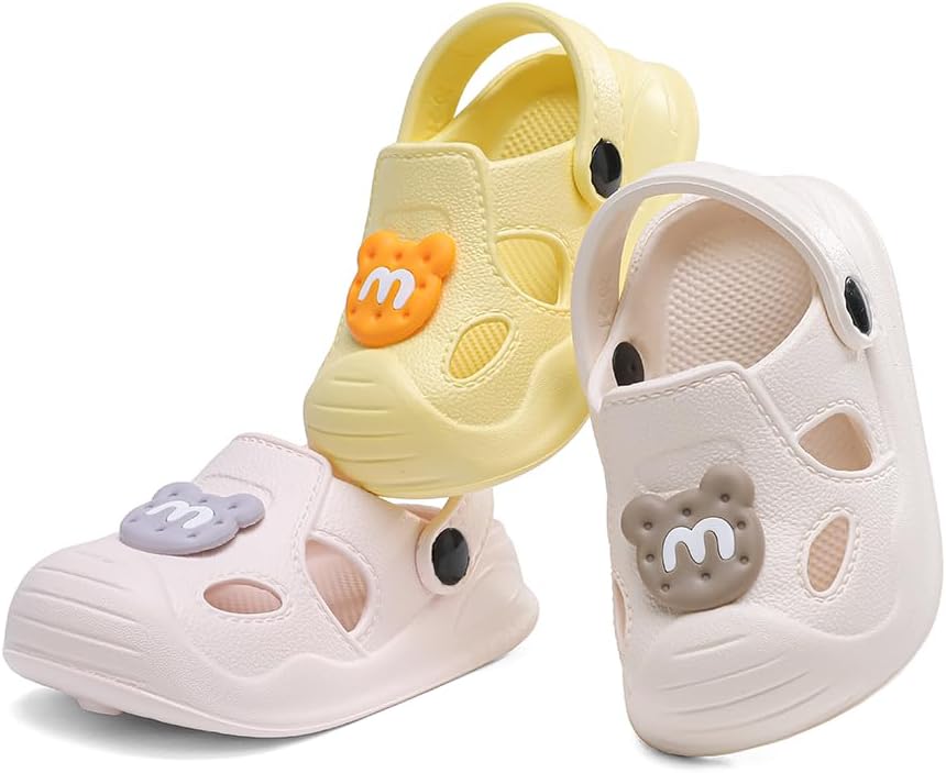 Baby Boys Girls Soft Closed Toe EVA Lightweight Clogs