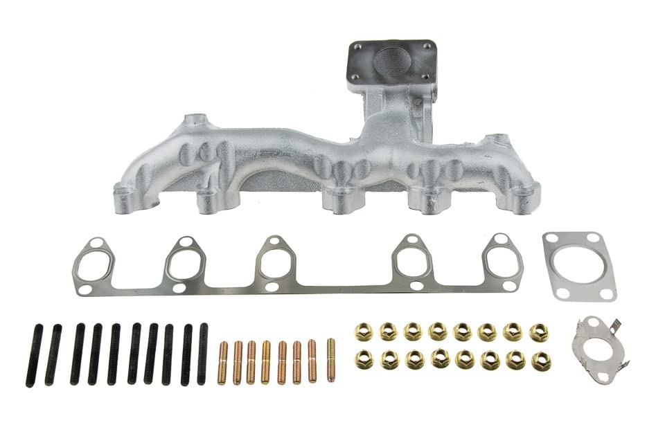 Collettore Di Scarico Più Set Di Guarnizioni In Ferro Duttile Compatibile con 2.5TDI 2006-2013 076253031A 076253031