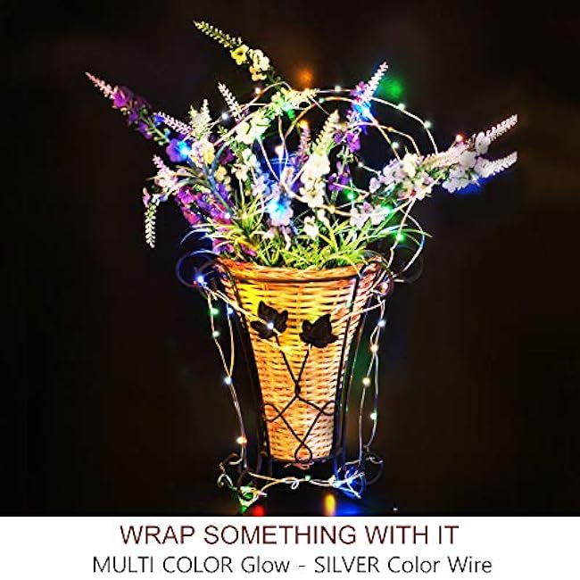 Bright Zeal 66 Ft 200 LED 8 Mode Multi Colored Christmas Fairy Lights Battery Operated With Remote Control Christmas Lights Outdoor Multicolor Waterproof -Twinkle LED Christmas String Lights Colorful