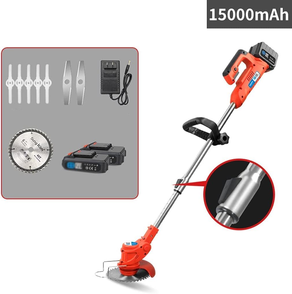 Tagliaerba a Batteria, tagliaerba rotativo, tagliaerba Elettrico Ricaricabile per Uso Domestico, tagliaerba Multifunzionale con Batteria al Litio per Agricoltura e Giardinaggio all'aperto