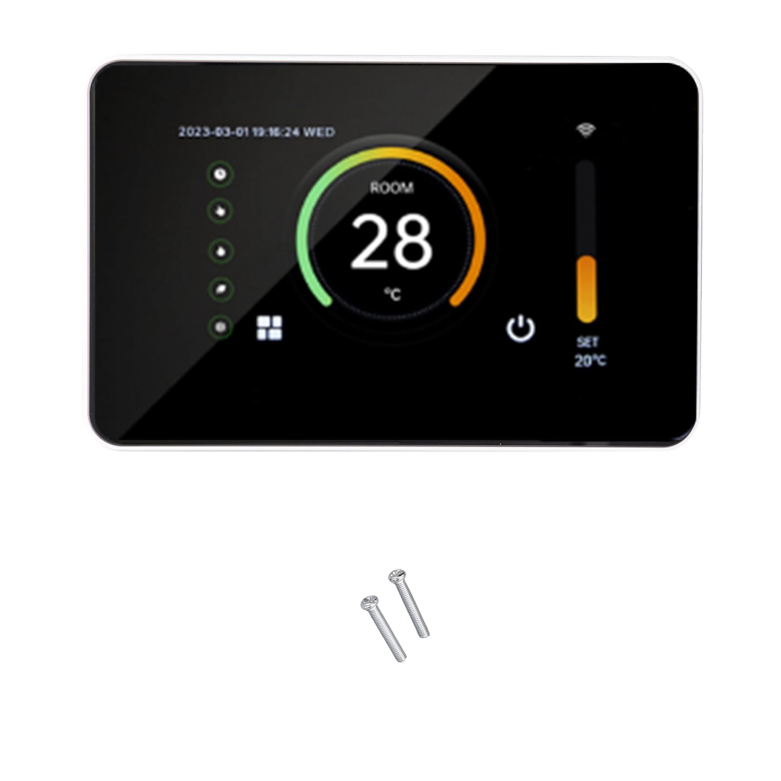 Generic Termostato Wifi Smart Wifi Water Riscaldamento Termostato di Controllo Digitale per Uso Domestico PC Ritardante PC 4.3in Schermata 100 a 250VAC (3A)