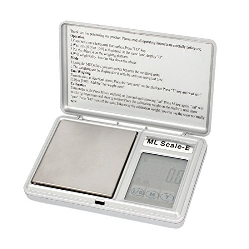 Báscula Digital de Bolsillo Rectangular 0.1g x 500g