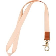 Lanyard, Long Neck Lanyard Key Lanyard, Id Badge Lanyard for Women and Men, Cute Cool Lanyard Strap for Car Keys, Card Holder, Whistle, Keychain, Wallet Apricot